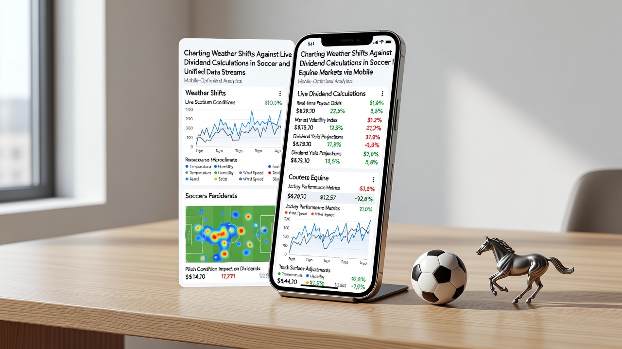 Smartphone interface showing horse racing track conditions updated with real-time rainfall data and adjusted dividend figures