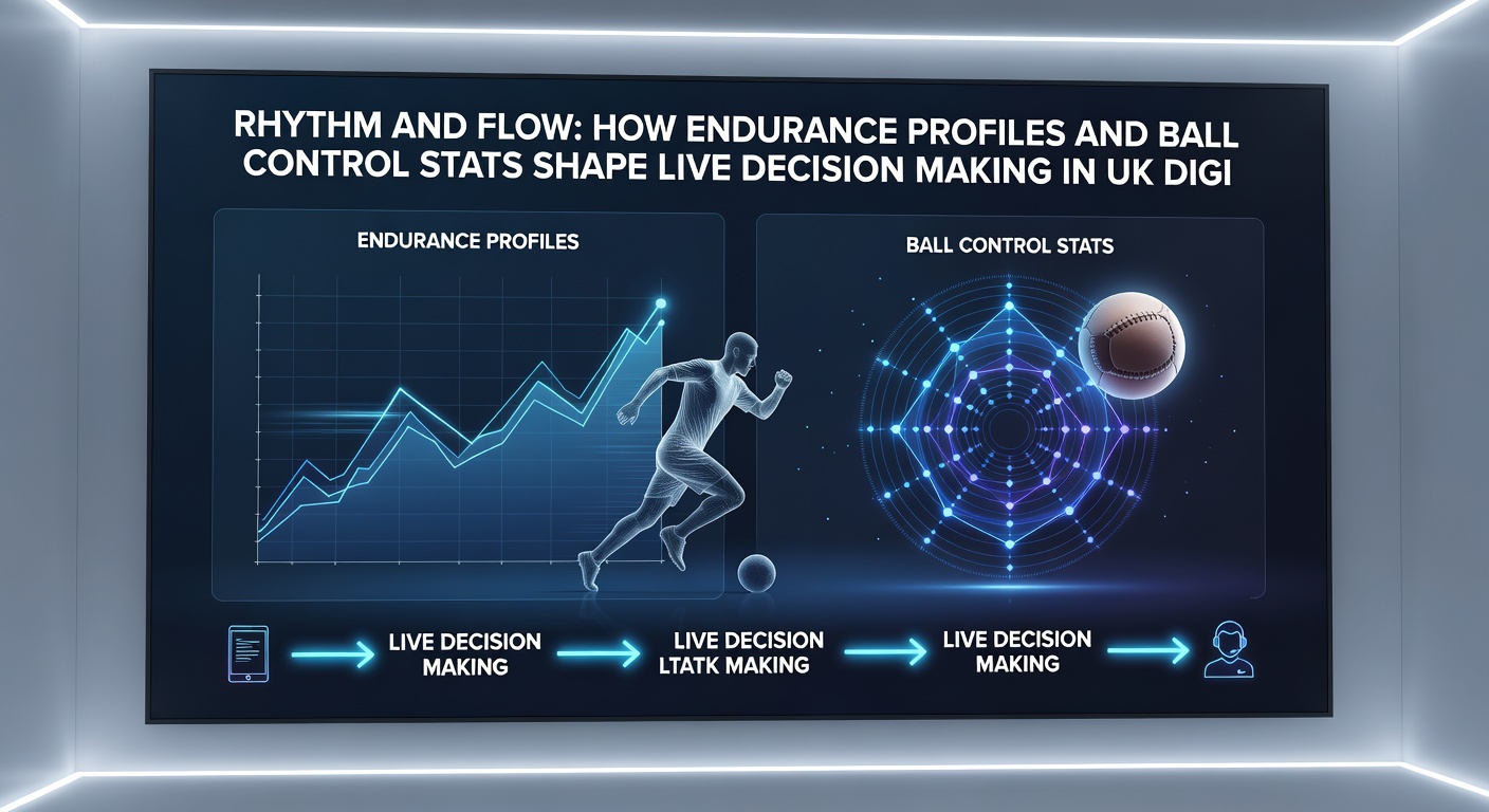 Live betting dashboard showing combined endurance and ball control statistics during a Premier League match