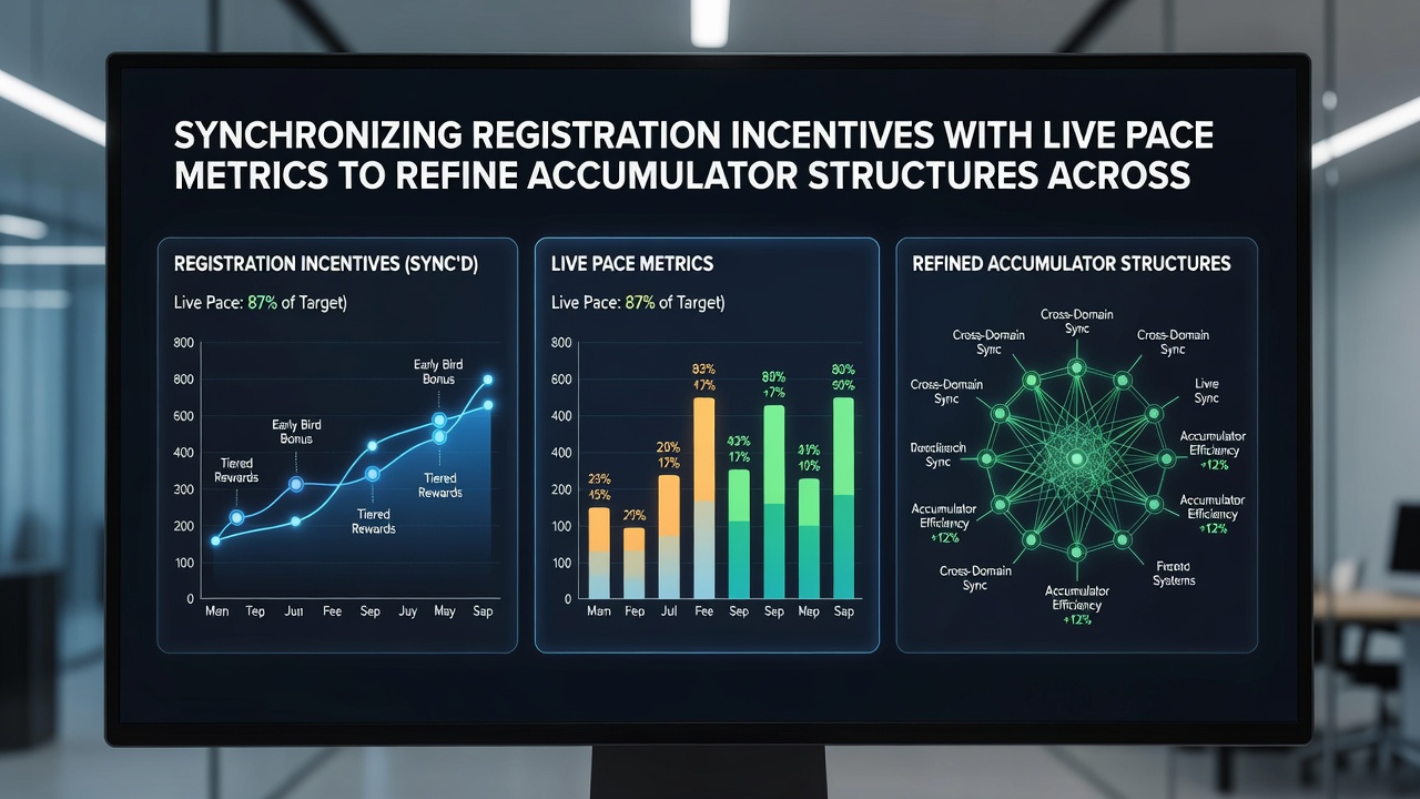 Mobile app screen showing accumulator adjustments based on real-time pace metrics and incentive synchronization